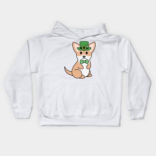 St Patrick Chihuahua Kids Hoodie